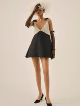 Pearly Bow Mini Dress