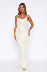 Neptune Maxi Dress Pearl