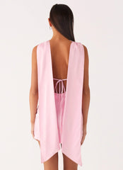 Cerina High Neck Mini Dress - Pink