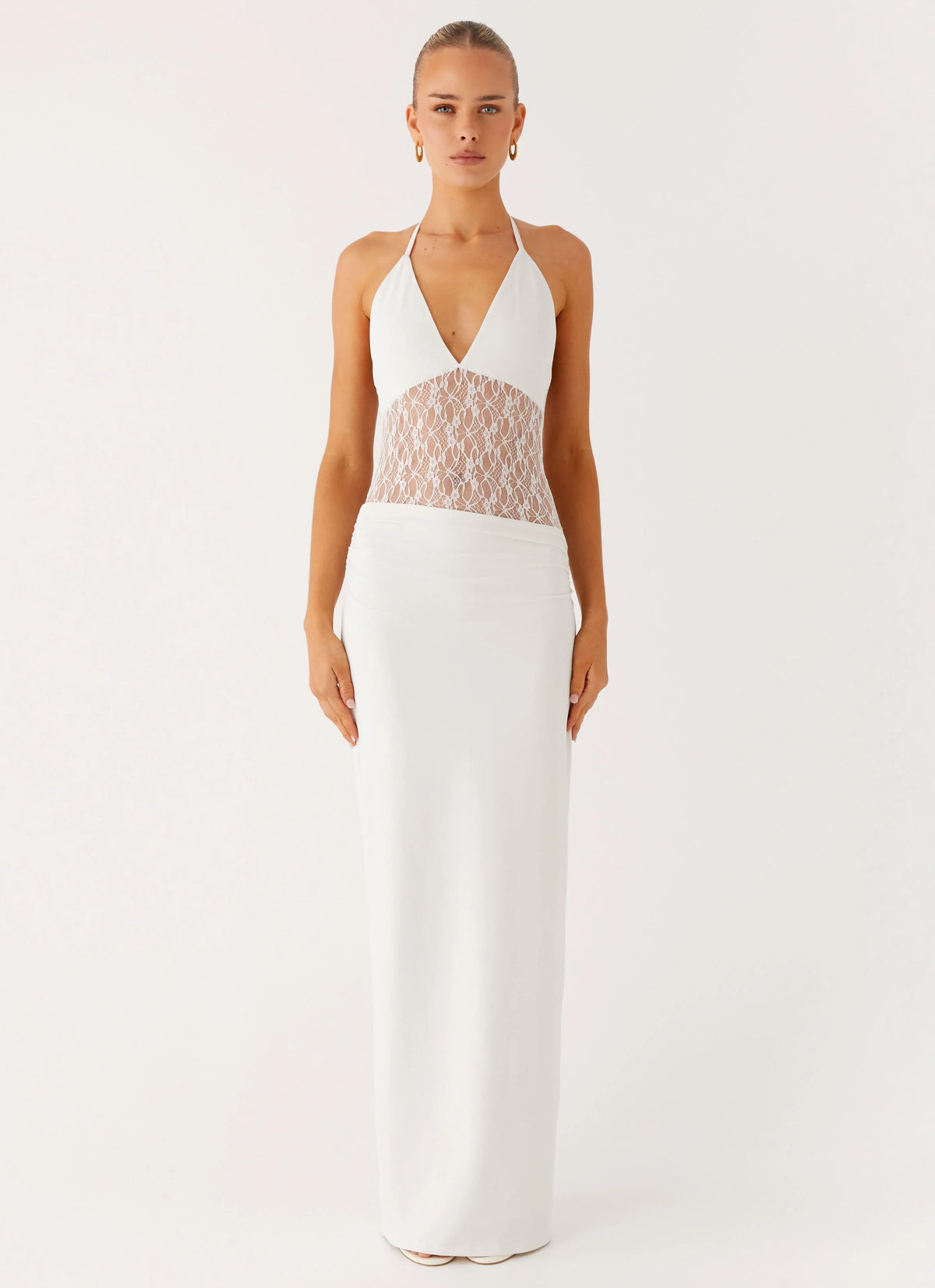 Enchant Lace Maxi Dress - Ivory