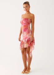 Brooks Mini Dress - Flamingo Fling