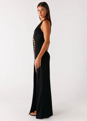 Midnight Dreams Maxi Dress - Black
