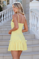 Spring Break Queen Mini Dress Yellow