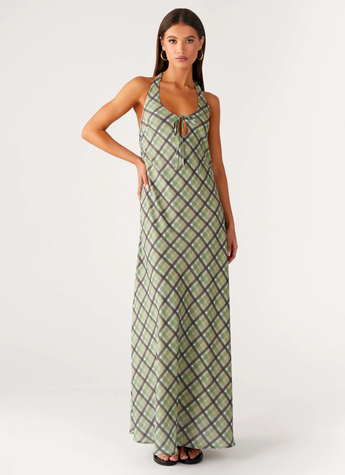 Coralie Maxi Dress - Cedar Check