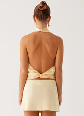 Movie Star Mini Skirt - Yellow