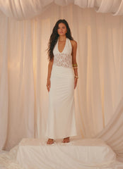 Miri Halter Maxi Dress - Ivory