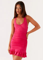 Sadia Mini Dress - Fuchsia