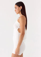 Poetry Mini Dress - White