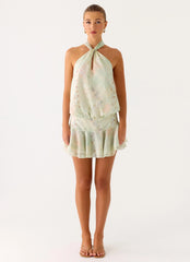 Beginning Mini Dress - Mystic Paisley