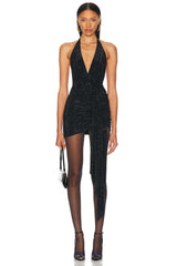Alexandre Vauthier Macro Crystal Mini Dress