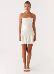 Ray Of Light Mini Dress - White