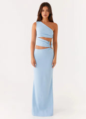 Laylani Cut Out Maxi Dress - Blue