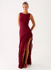 Hendrix Maxi Dress - Raspberry Wine