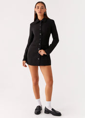 Memphis Blazer Mini Dress - Black