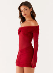 Jules Mini Dress - Raspberry