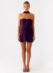 Avenue Mini Dress - Plum