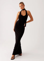 Eddie Knit Maxi Dress - Black