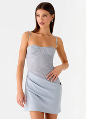 Romy Mini Dress - Grey