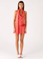 Kenzie Mini Dress - Coral