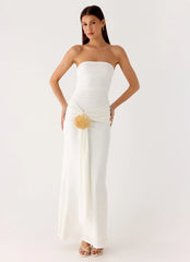Party After Party Shell Maxi Dress - White