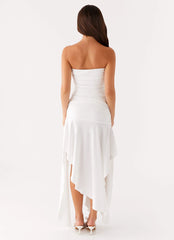 Ora Strapless Maxi Dress - White