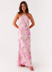 Pascal Maxi Dress - Pink Floral Print