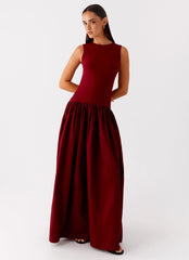 Shivani Maxi Dress - Maroon