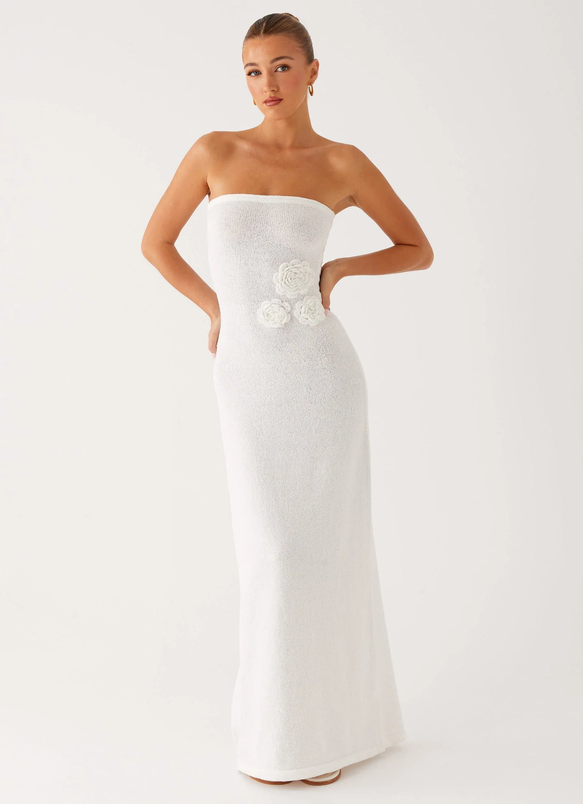 Arli Strapless Maxi Dress - Ivory