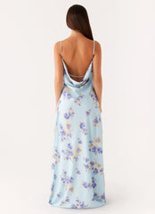Liana Cowl Maxi Dress - Print