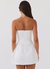 Girl Crush Bow Mini Dress - White