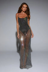 LUXE On Arrival Sheer Maxi Dress Black