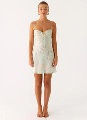 Reflection Mini Dress - Mystic Paisley