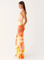 Iroha Strapless Maxi Dress - Mimosa Blossom