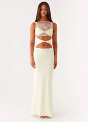 Imperial Maxi Dress - Yellow