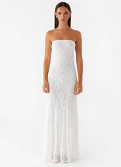 Lolita Lace Maxi Dress - Ivory