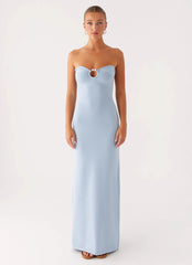 Samson Knit Maxi Dress - Blue