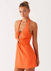 Coa Mini Dress - Tangerine
