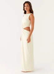 Lilabelle Twist Maxi Dress - Yellow