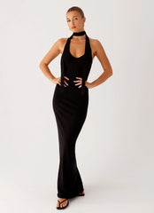 Eddie Knit Maxi Dress - Black