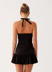 Cheryl Bustier Mini Dress - Black