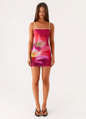 Everett Mini Dress - Pink Tropical