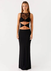 Imperial Maxi Dress - Black