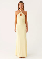 Instant Attraction Maxi Dress - Yellow