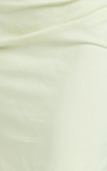 Jamie Midi Dress - Strapless Ruched Fitted Column Dress in Lemon