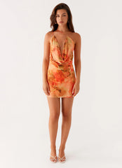 Bohemian Bliss Mesh Mini Dress - Sunset Kisses