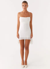 Axel Beaded Mini Dress - White