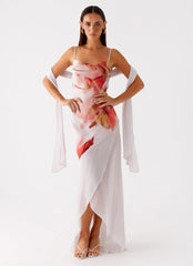 Loire Maxi Dress - Peach Rose