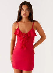 Haylie Mini Dress - Raspberry