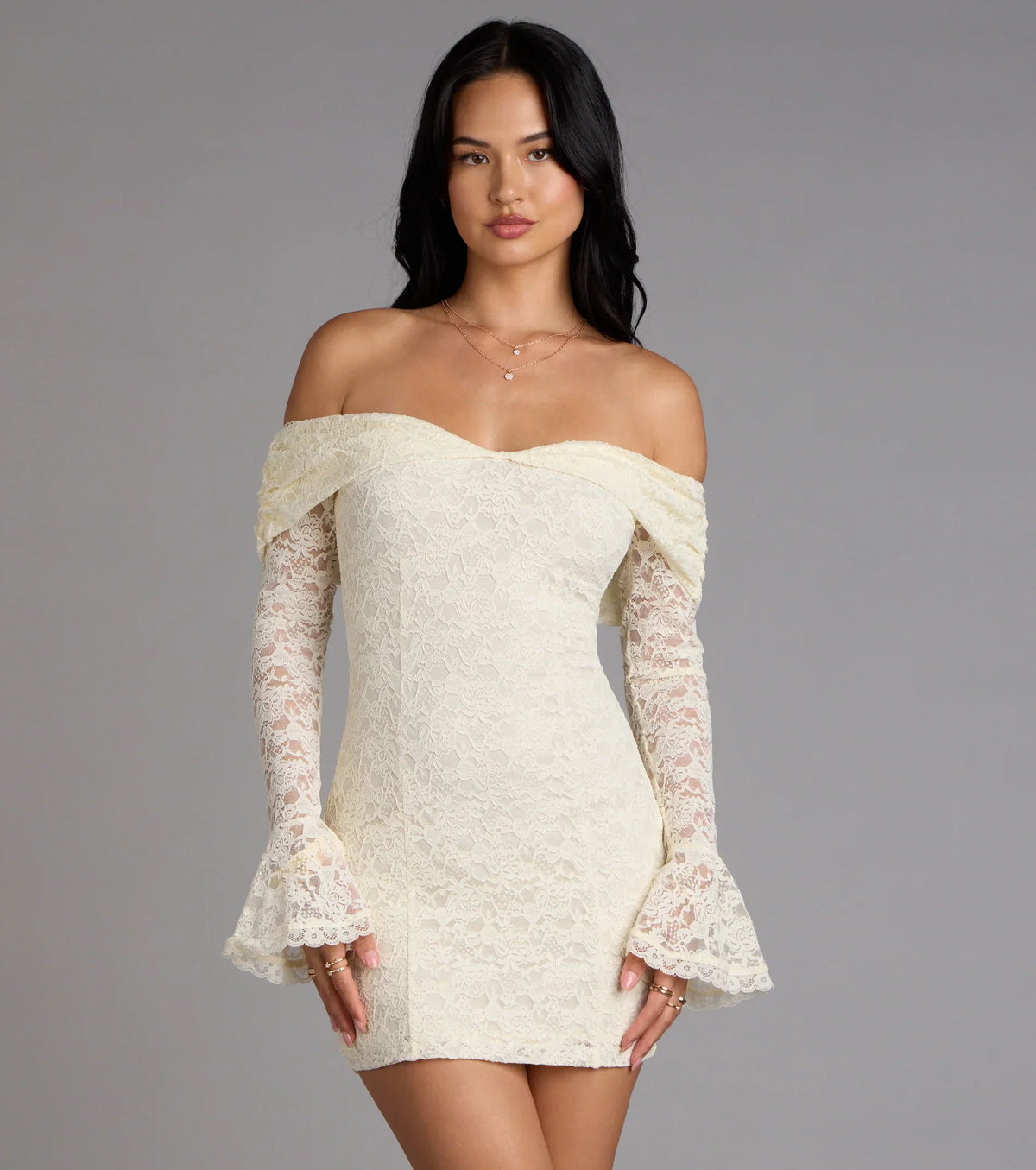 Forever Romantic Lace Mini Dress
