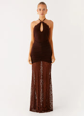 Somber Maxi Dress - Chocolate